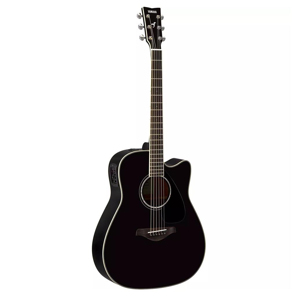 Yamaha FGX830C Acoustic-Electric Guitar (BL: Black)